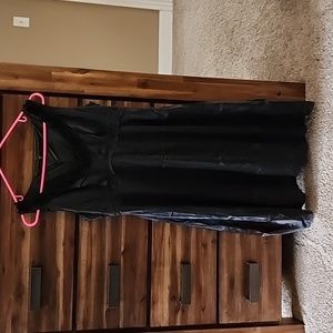 Tahari silk black dress